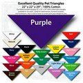22"x22"x29" Blank Purple Solid Imported 100% Cotton Pet Bandanna